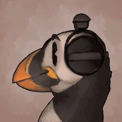 The Acoustik Musik Puffin Mascot