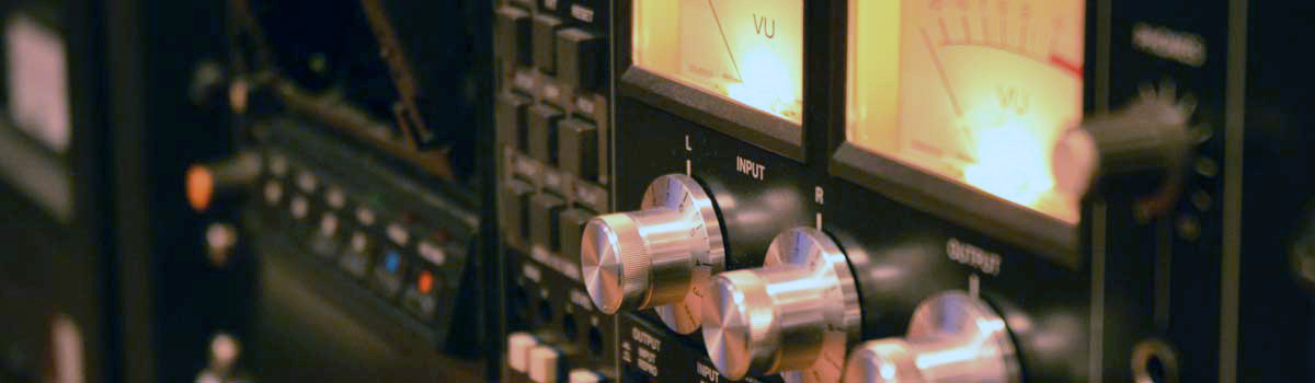 A close-up of an audio transfer machine
